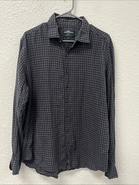 Rodd & Gunn Gray Black Check Casual Button-Down Shirt